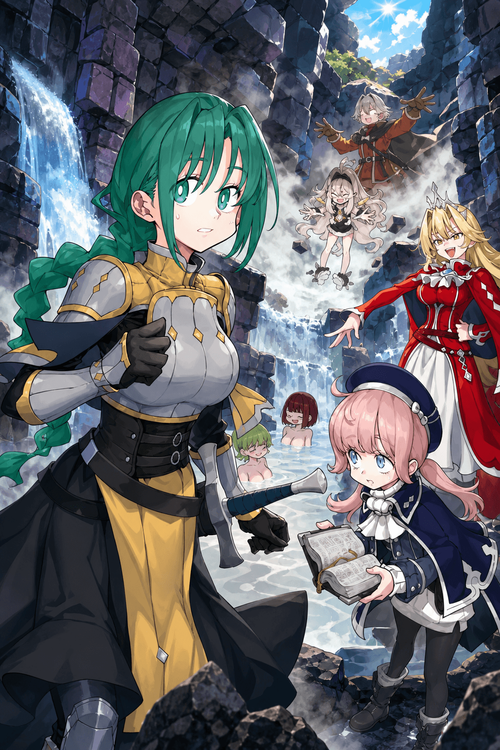Couverture du roman Isekai Tensei Dungeon Master: Onsen Dungeon o Tsukuru